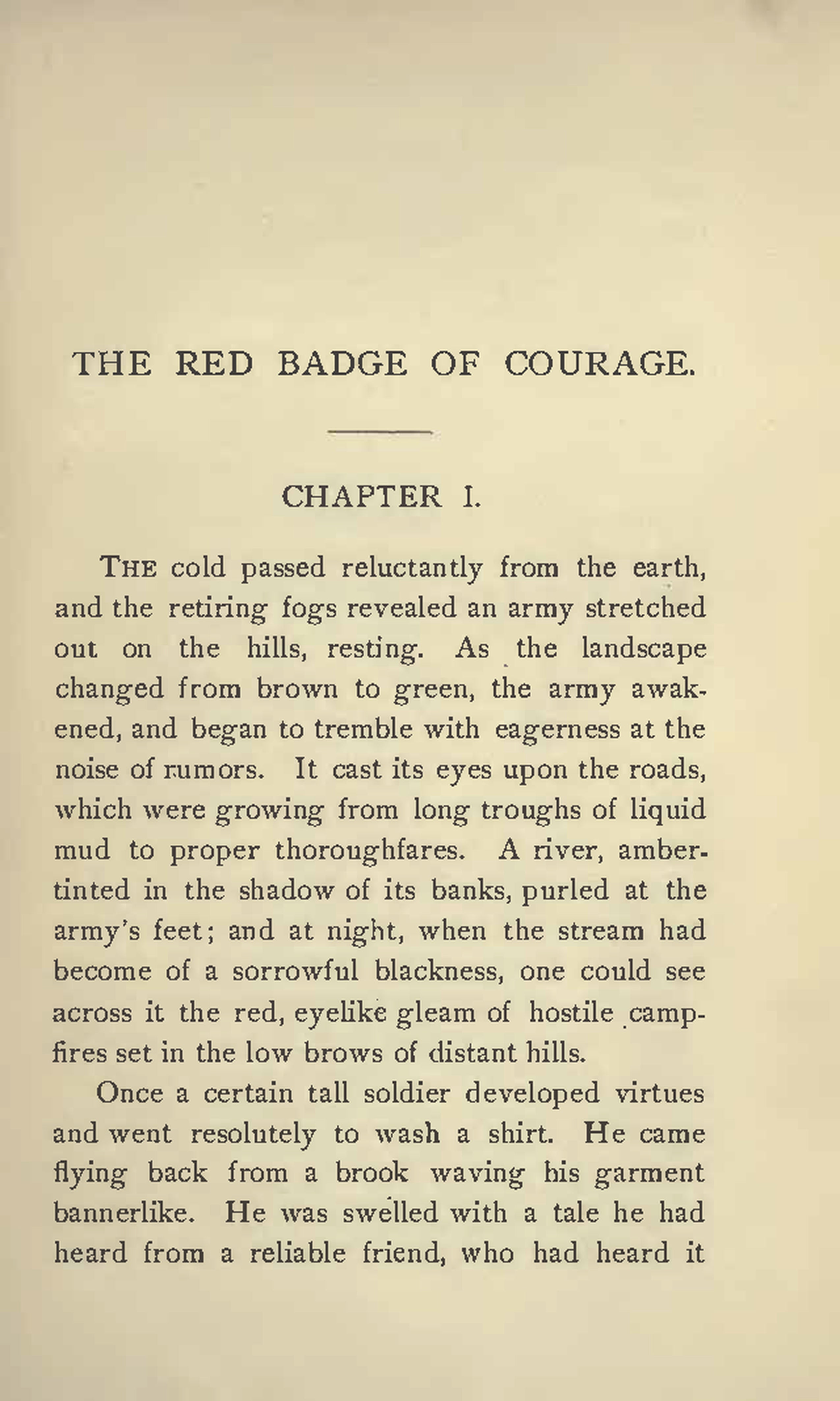 Crane, Stephen, The Red Badge of Courage, 1898 facsimile (235 pages)
