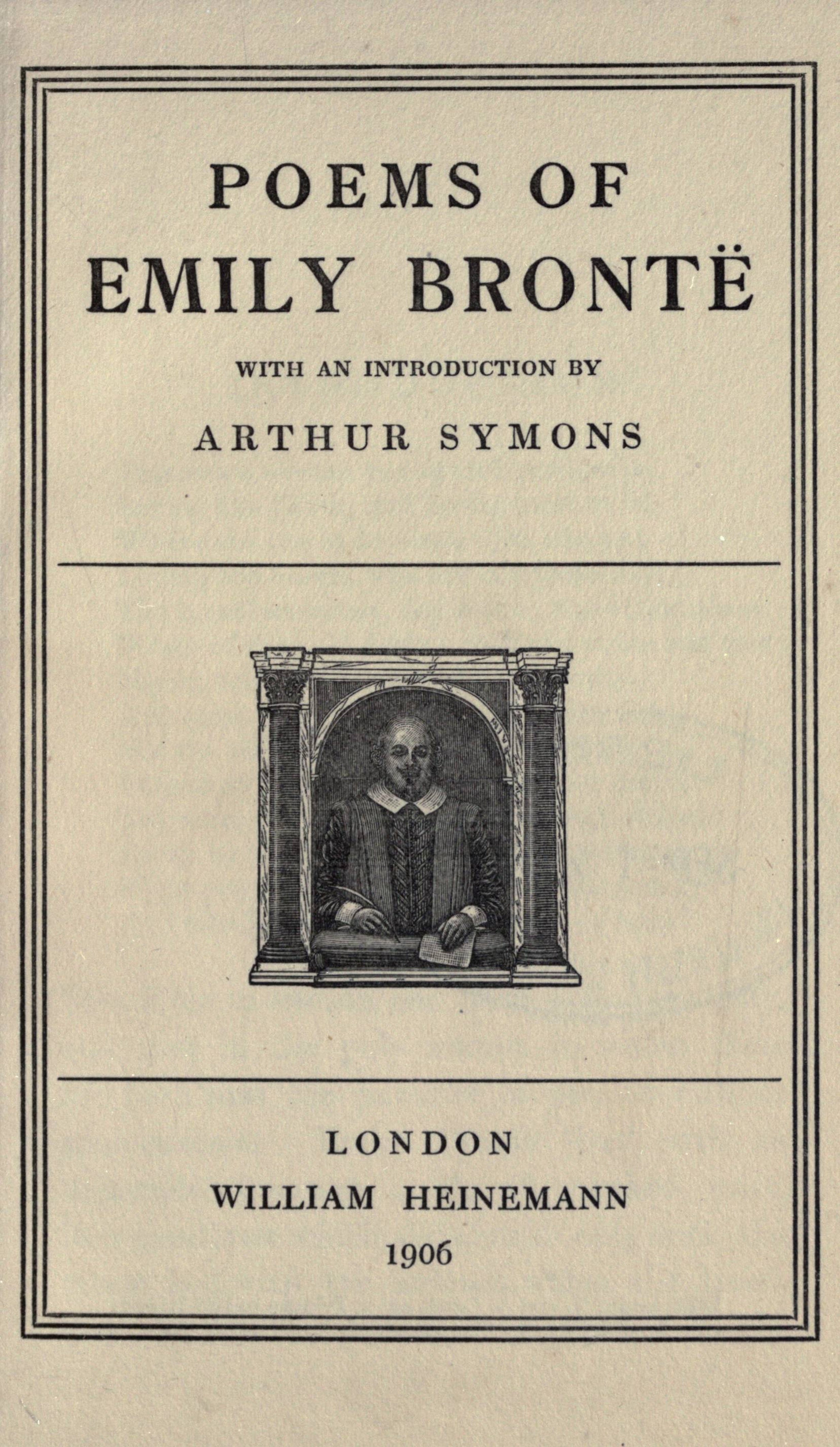Bronte, Emily, Poems, 1906 facsimile (82 pages)