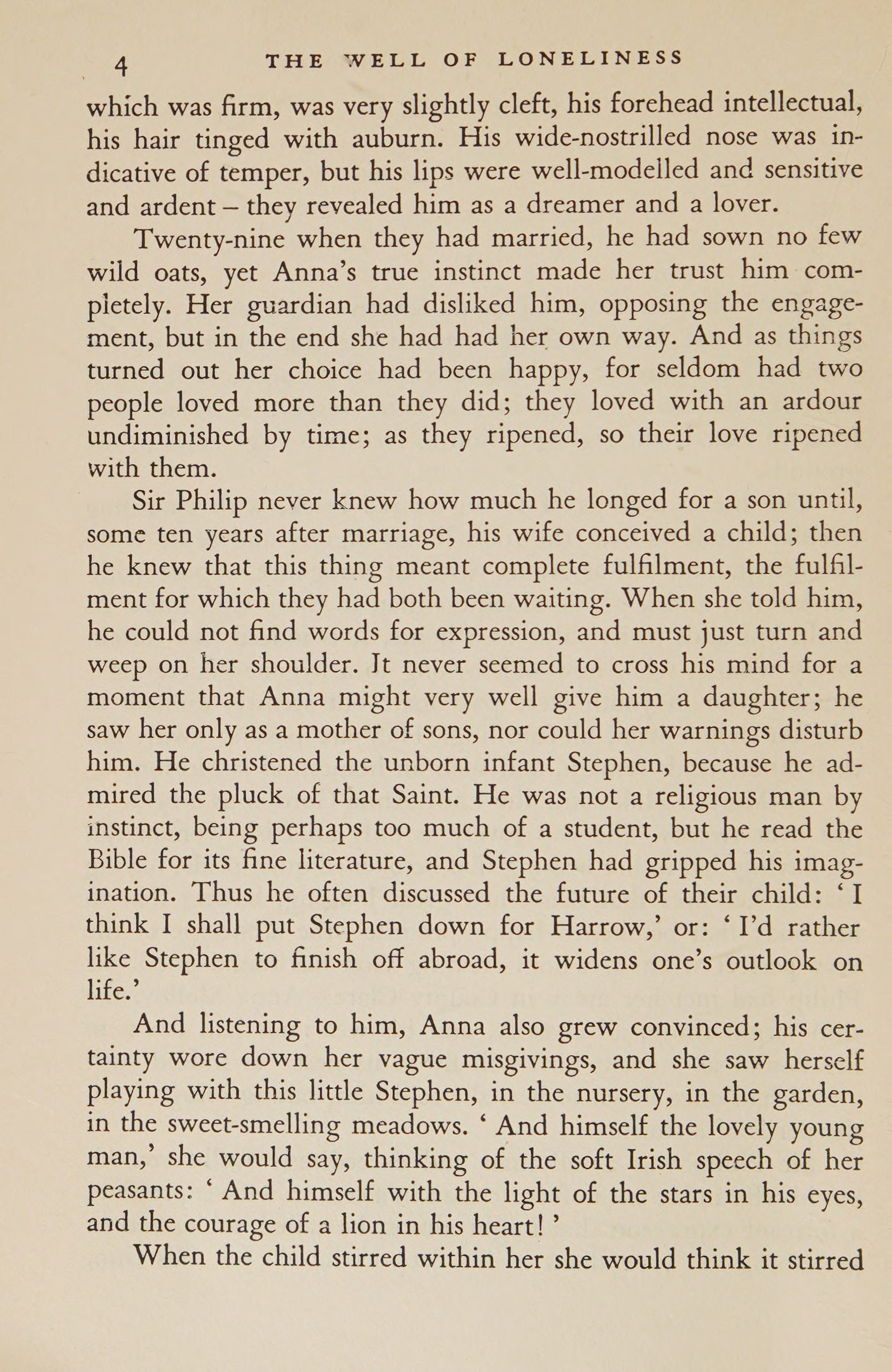 Hall, Radclyffe, The Well of Loneliness, Book One, 1930 facsimile (241 pages)