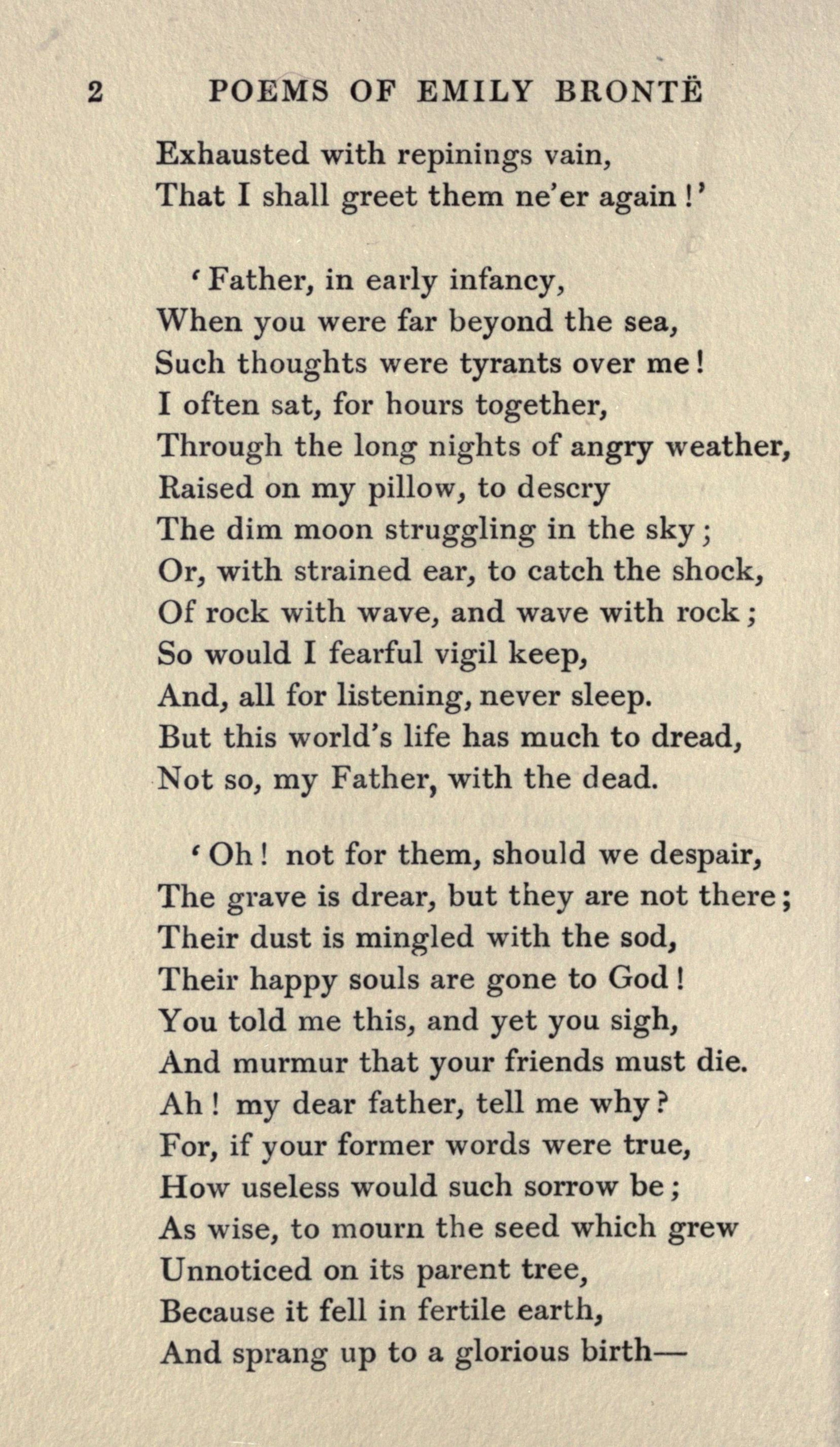 Bronte, Emily, Poems, 1906 facsimile (82 pages)