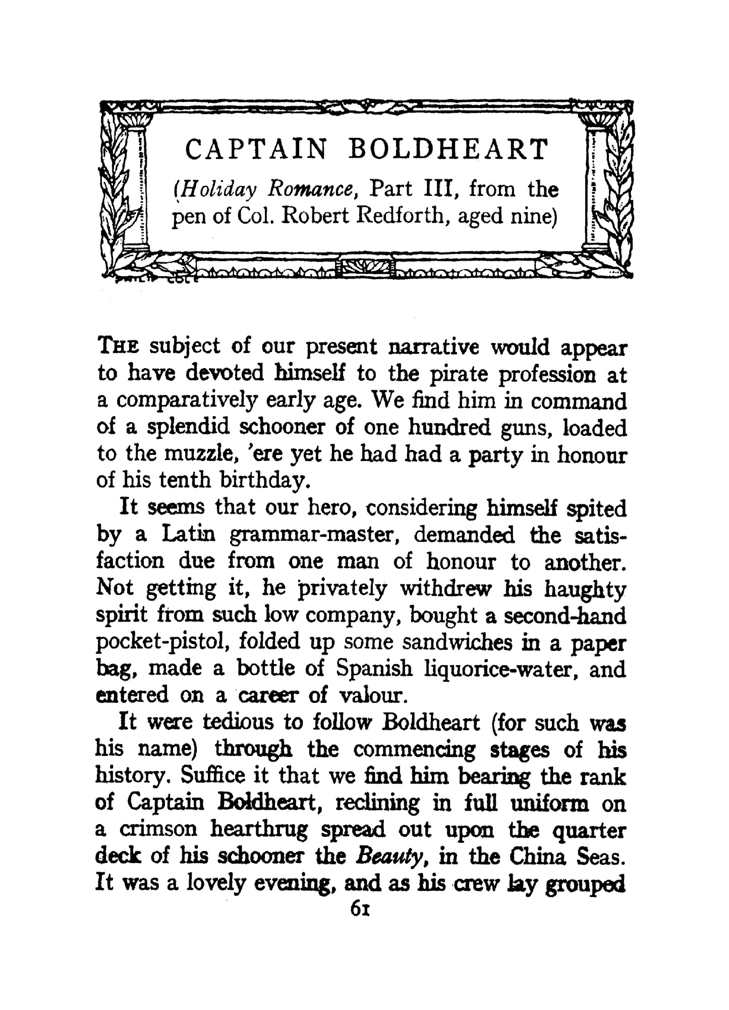 Dickens, Charles, Four Stories, Captain Boldheart, Mrs Orange and Mrs Lemon, Little Bebelle, The Story of the Goblins who Stole a Sexton (77 pages)