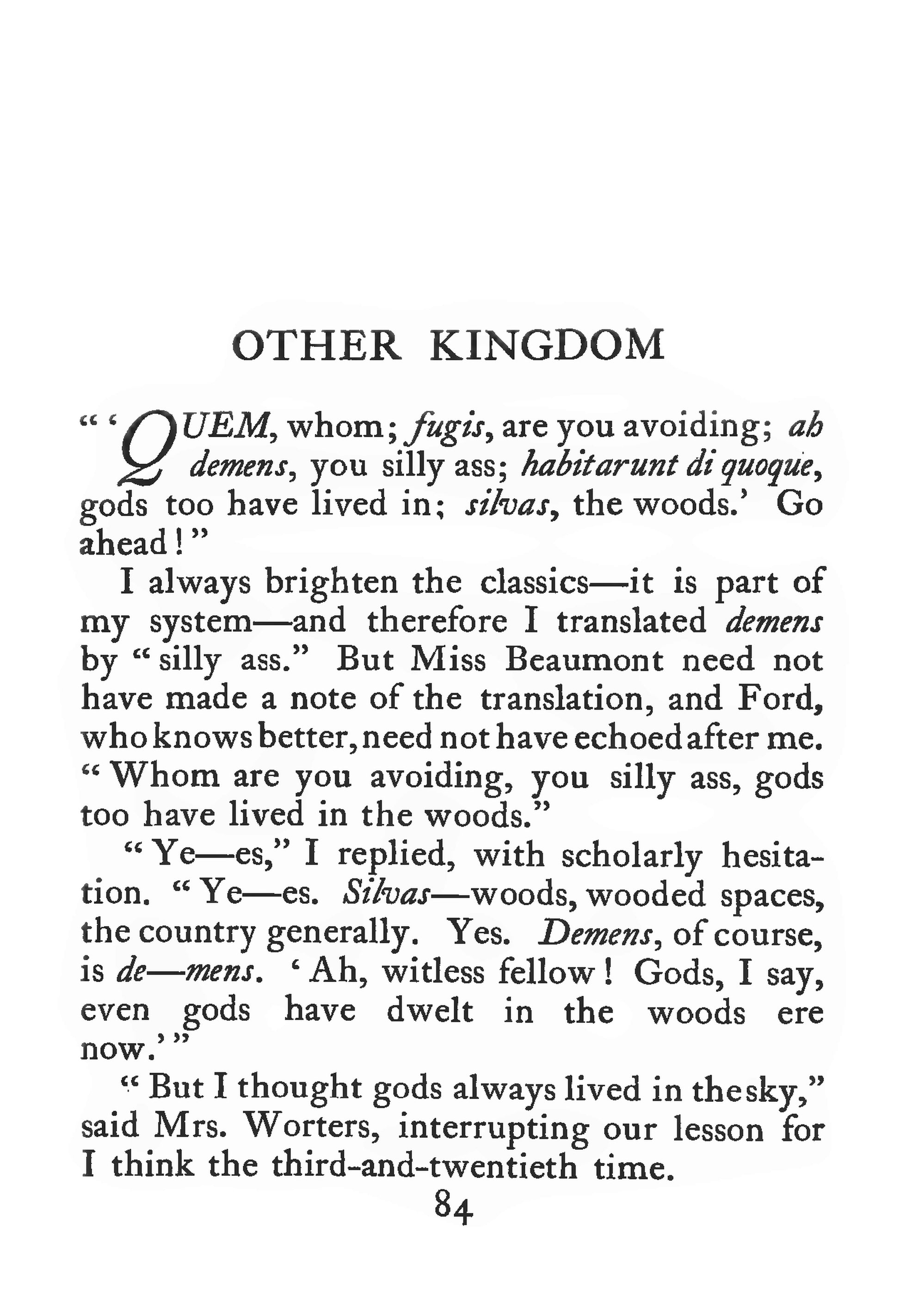 Forster, EM, 3 stories, Other Kingdom, The Curate's Friend, The Road from Colonus, 1912 facsimile (82 pages)