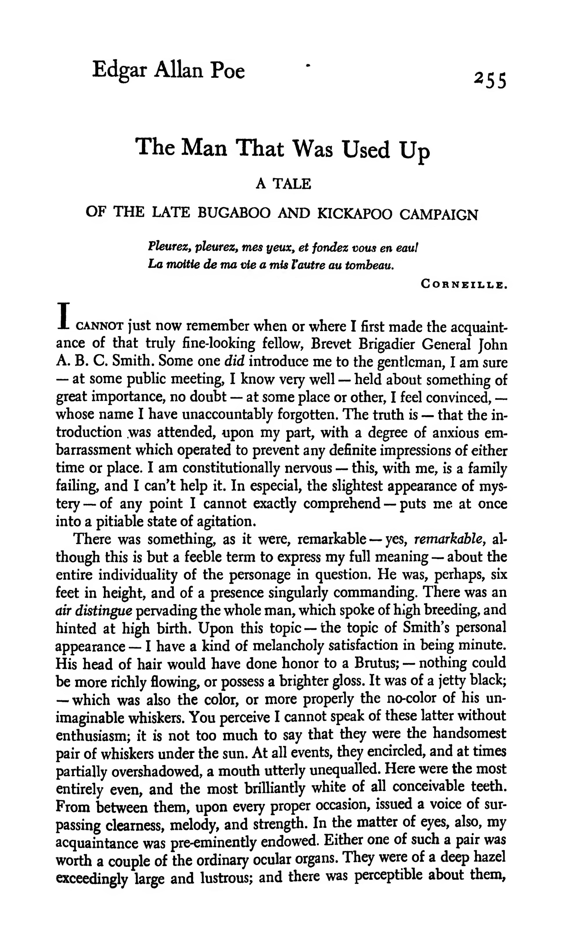 Poe, EA, The Man Who Was Used Up and 13 Other Stories, including The Murders in the Rue Morgue and the Fall of the House of Usher, 1946 facsimile  (127 pages)