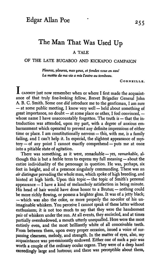 Poe, EA, The Man Who Was Used Up and 13 Other Stories, including The Murders in the Rue Morgue and the Fall of the House of Usher, 1946 facsimile  (127 pages)