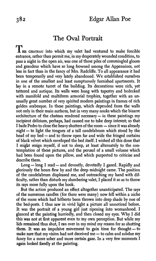 Poe, EA, The Oval Portrait and 13 More Stories, including The Black Cat, the Tell-Tale Heart and the Pit and the Pendulum, 1946 facsimile  (161 pages)