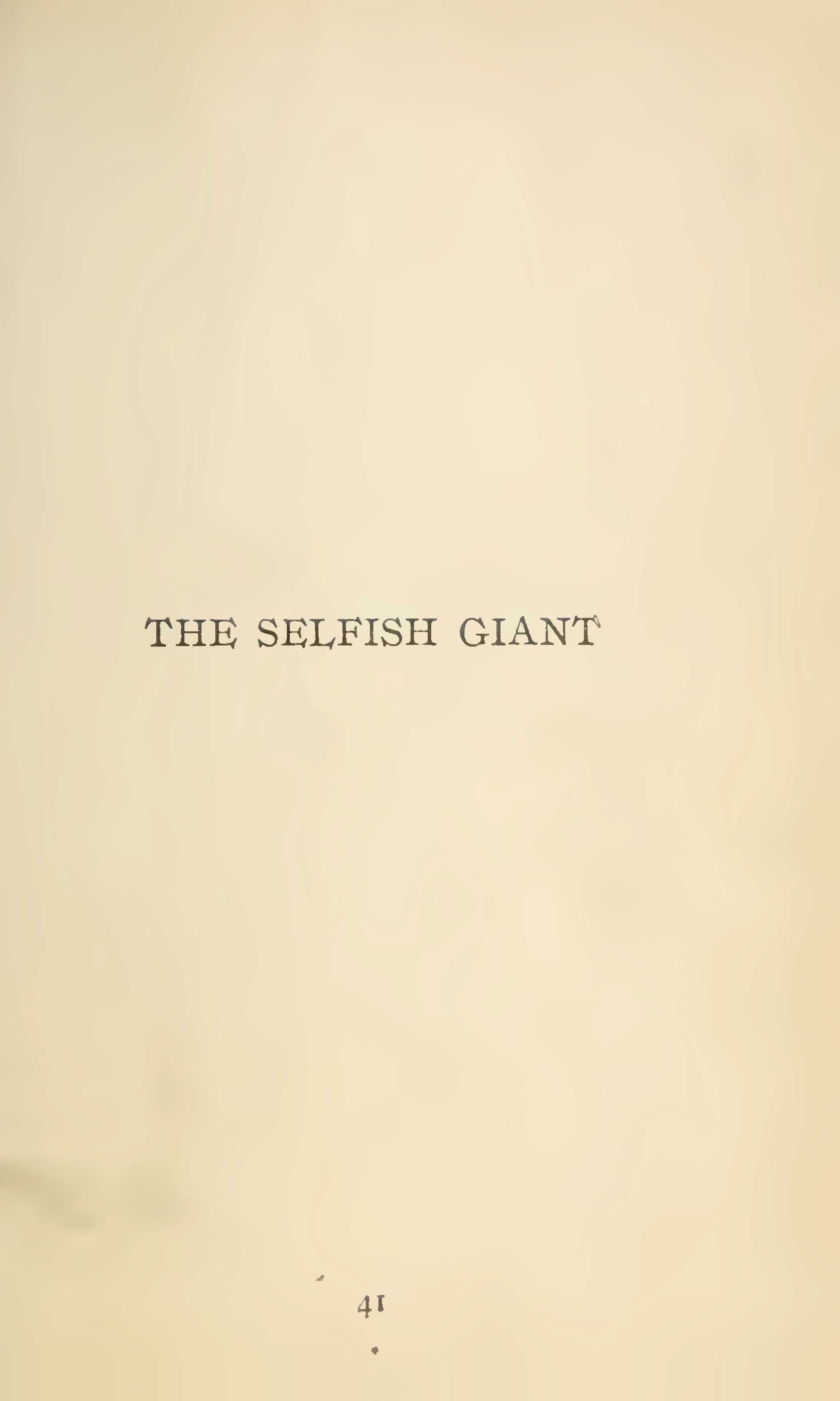 Wilde, Oscar, The Selfish Giant, 1908 facsimile (11 pages)
